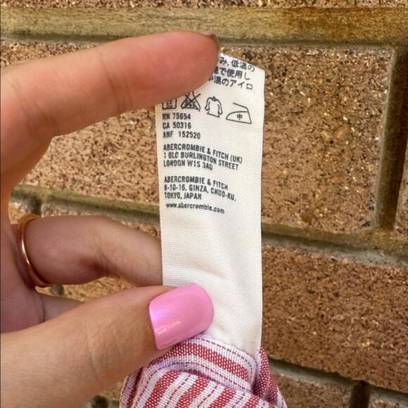 Abercrombie & Fitch Red Plaid Romper With Pockets Size S - Picture 10 of 10